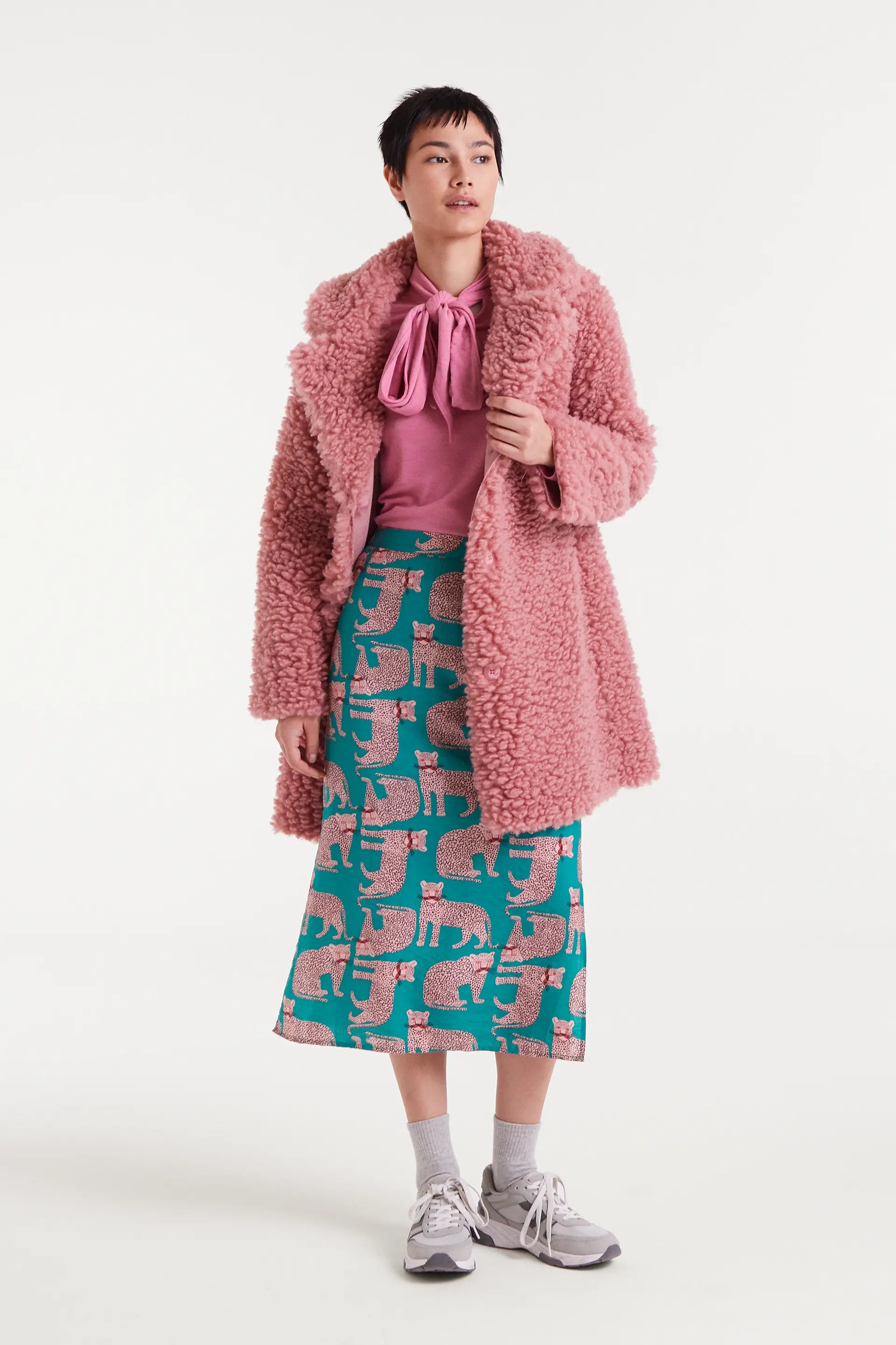 Midi Leapord Skirt