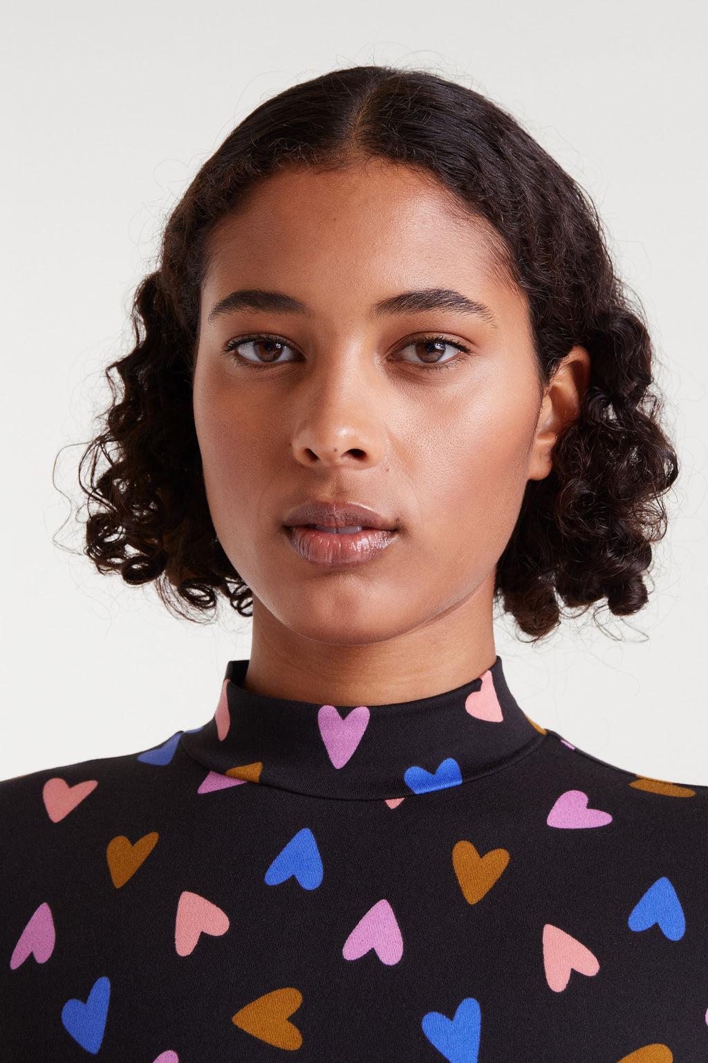 Midi Heart Motif Dress