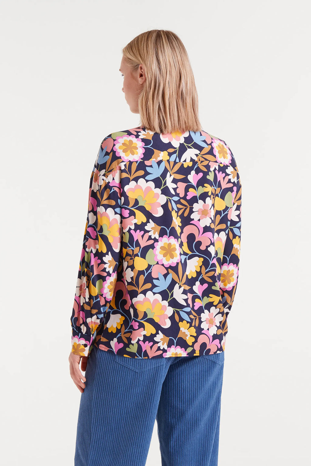 Floral Print Shirt Blouse