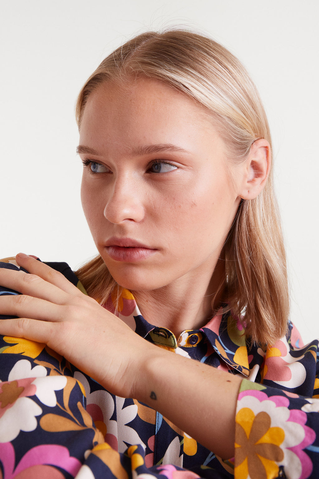 Floral Print Shirt Blouse