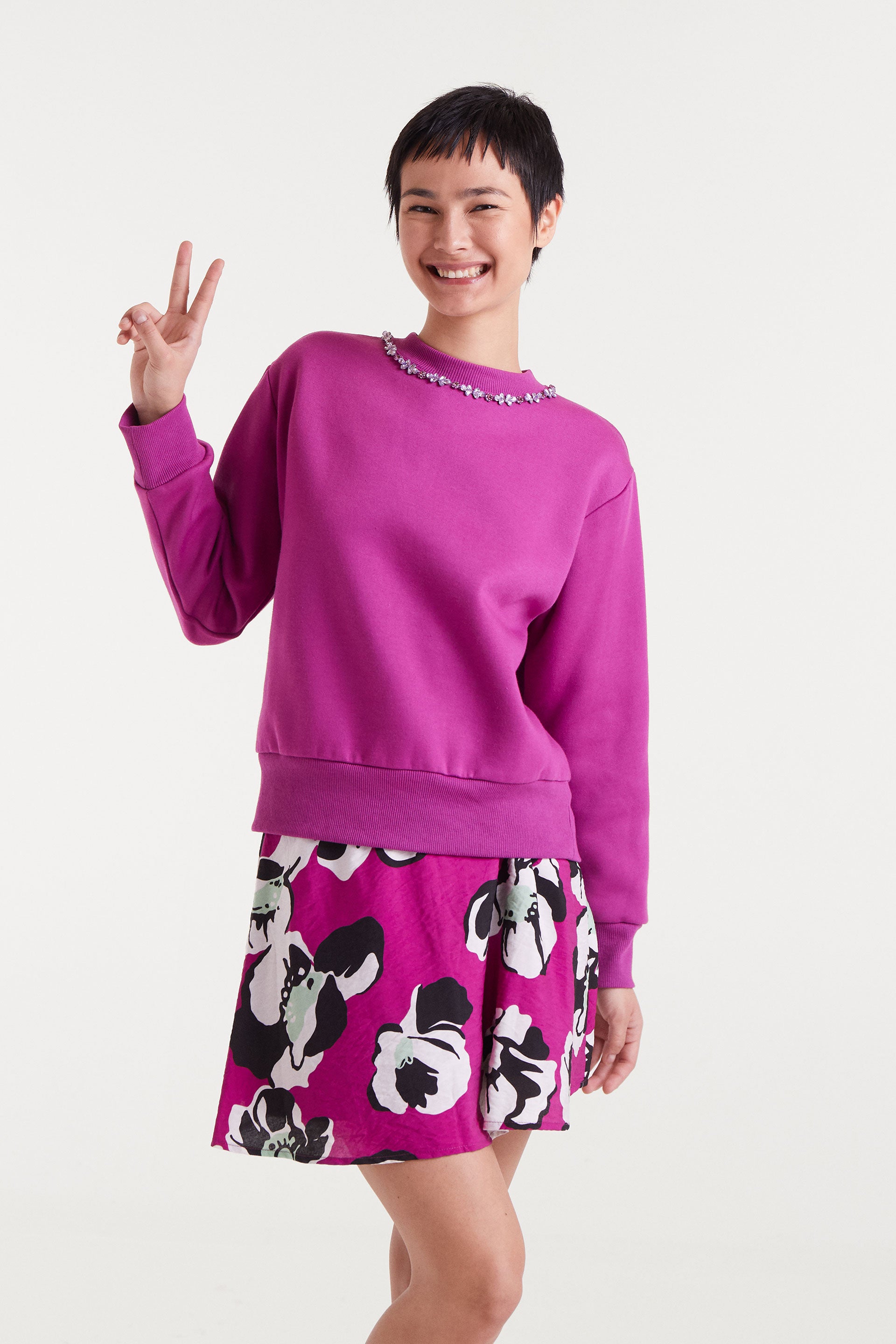 Magenta Diamante Jumper