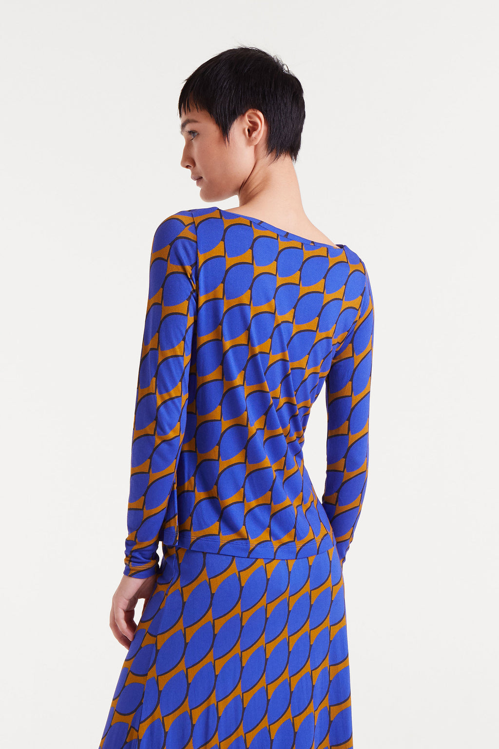 Blue and Mustard Top