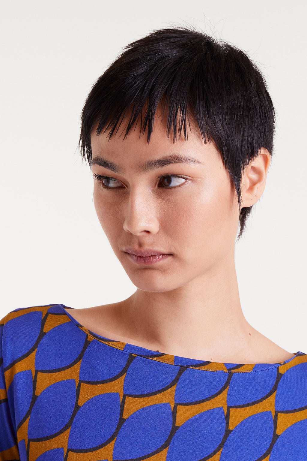 Blue and Mustard Top