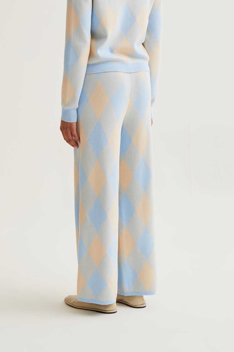 Argyle Knit Trousers