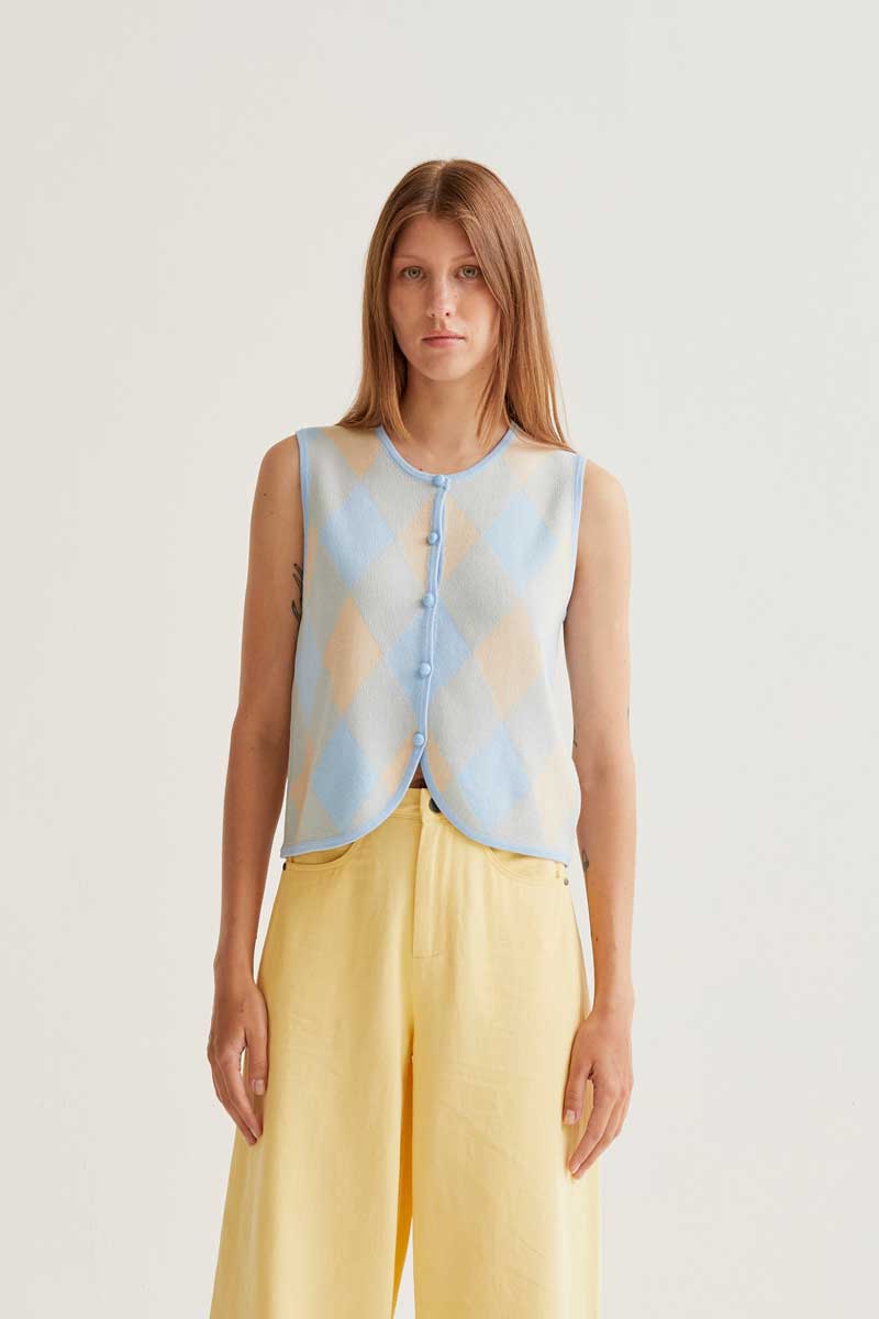 Knit Button Top