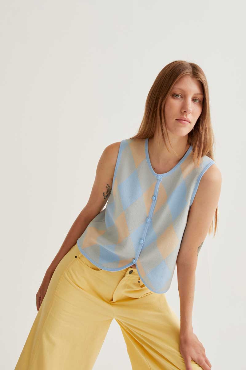 Knit Button Top