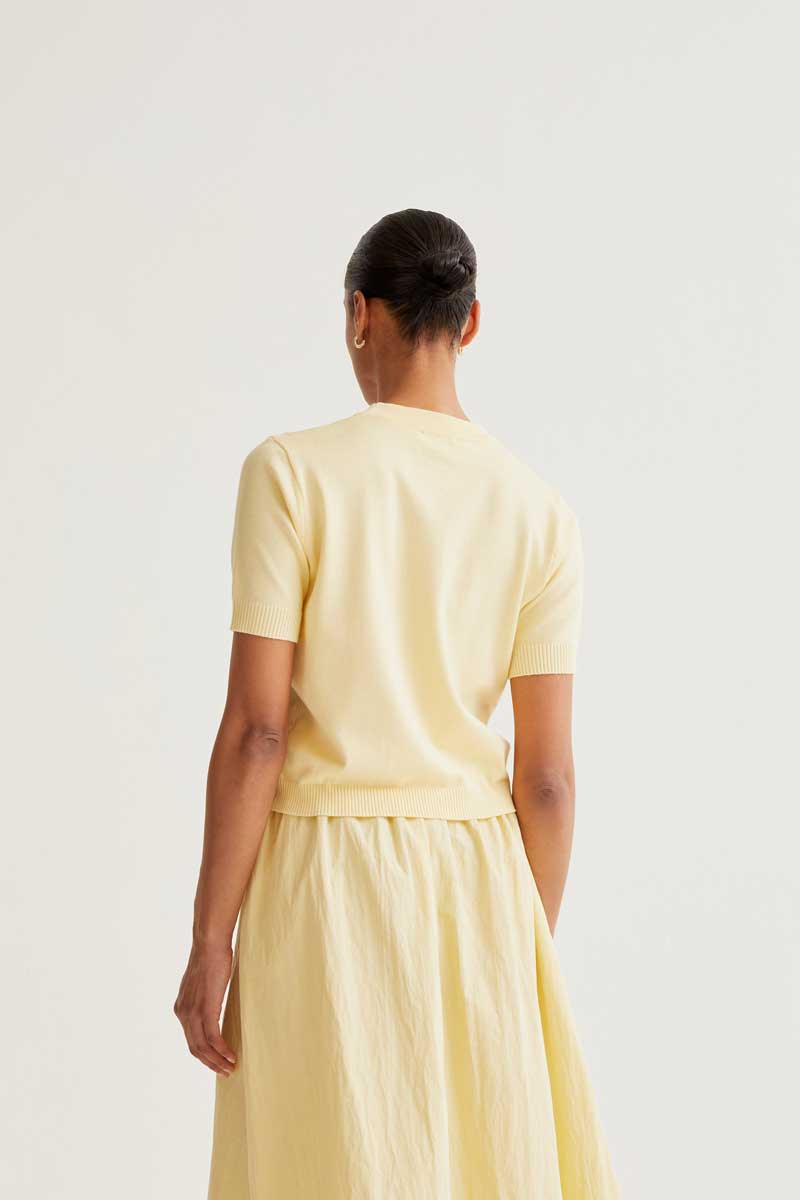 Yellow Knitted Top