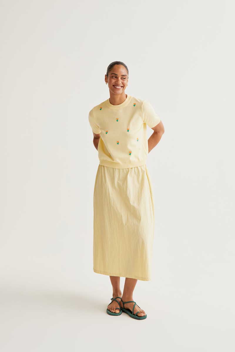 Yellow Knitted Top