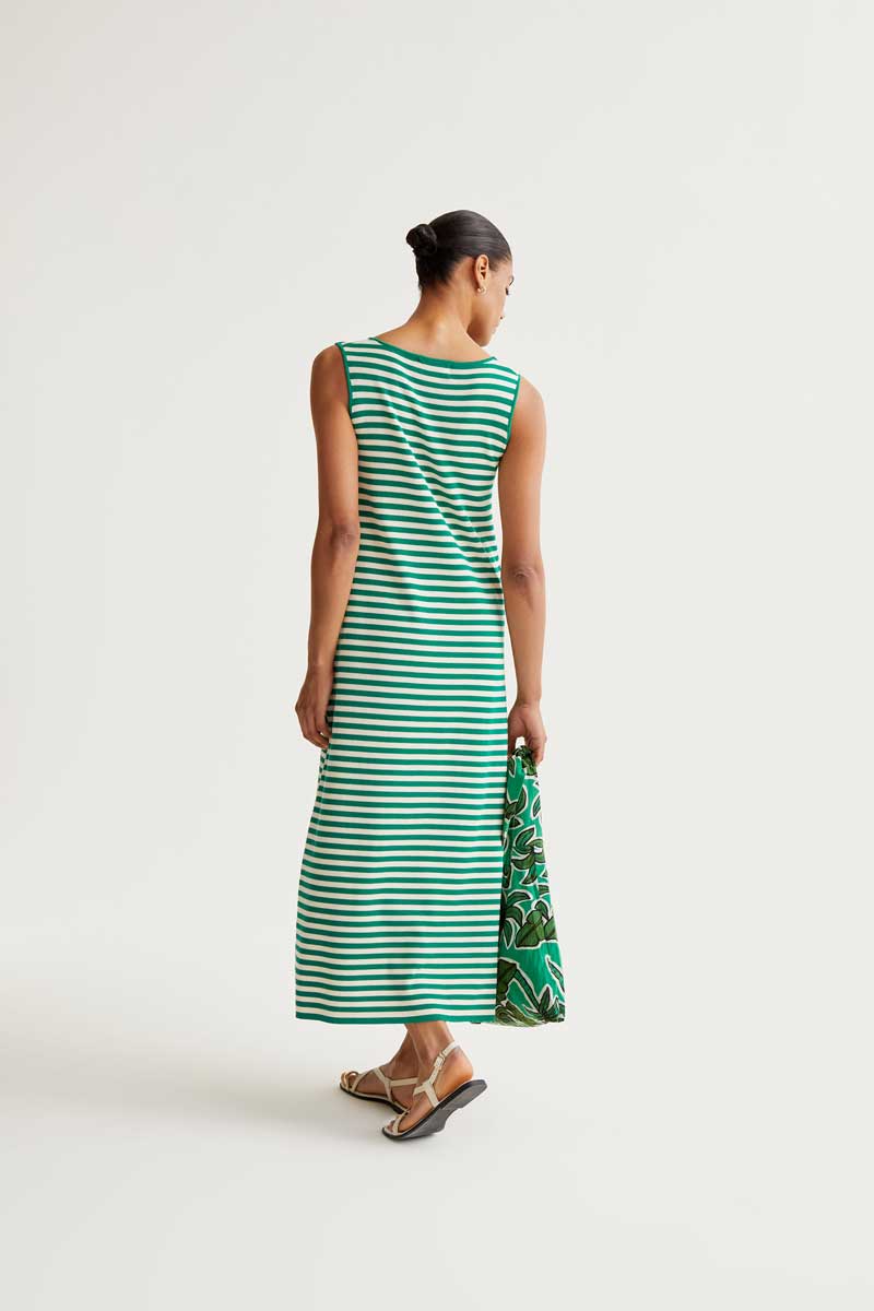 Long Striped Knit Drees