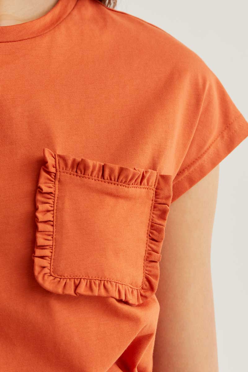 Brown Cotton T-Shirt