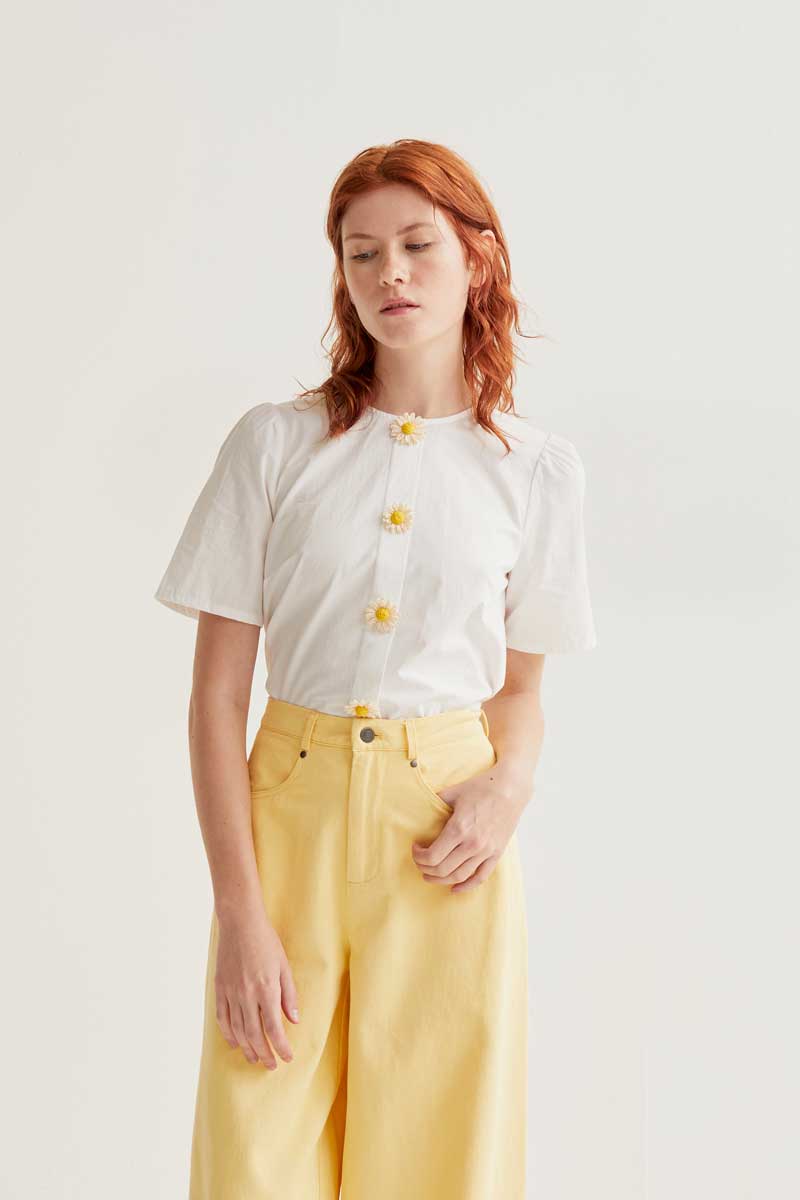 White 100% Cotton Top