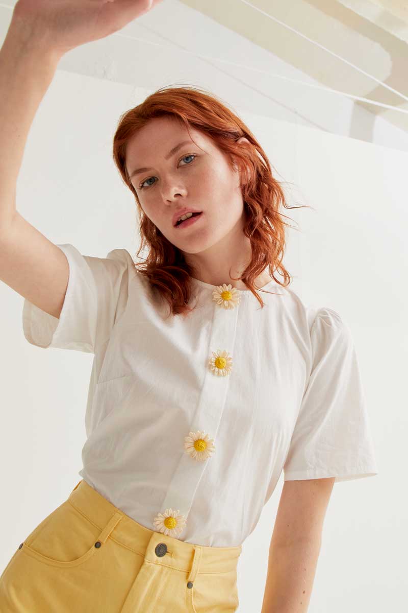 White 100% Cotton Top