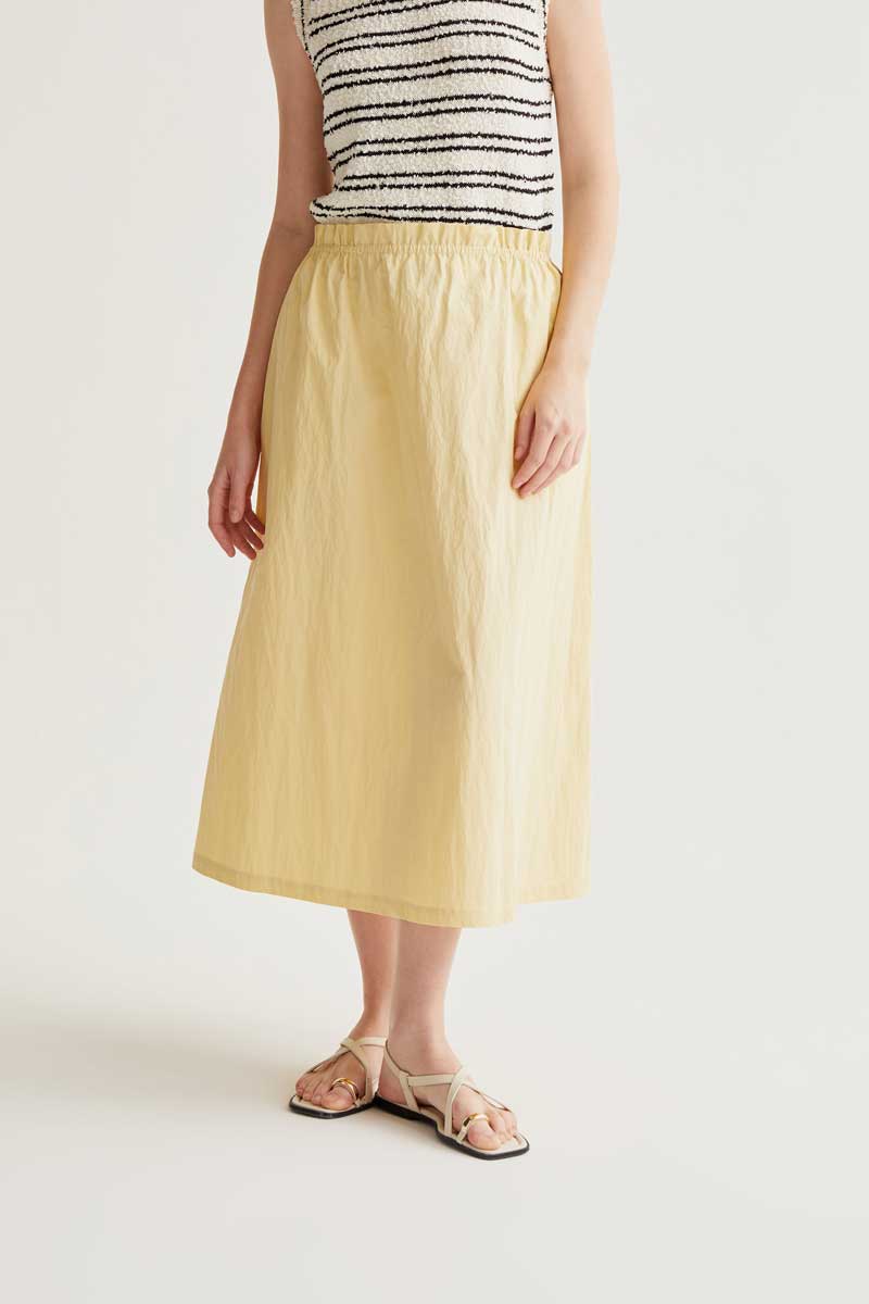 Yellow Midi Skirt