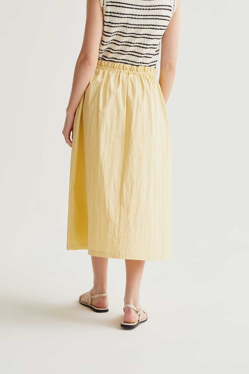 Yellow Midi Skirt
