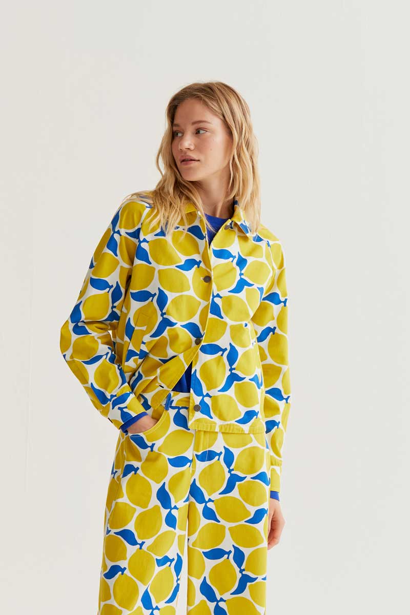 Lemon Print Jacket