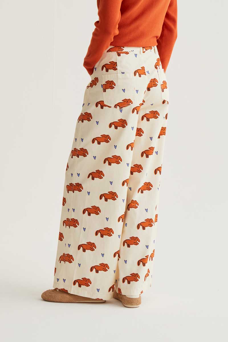 Trousers with Tochi Print