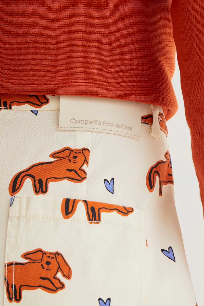 Trousers with Tochi Print
