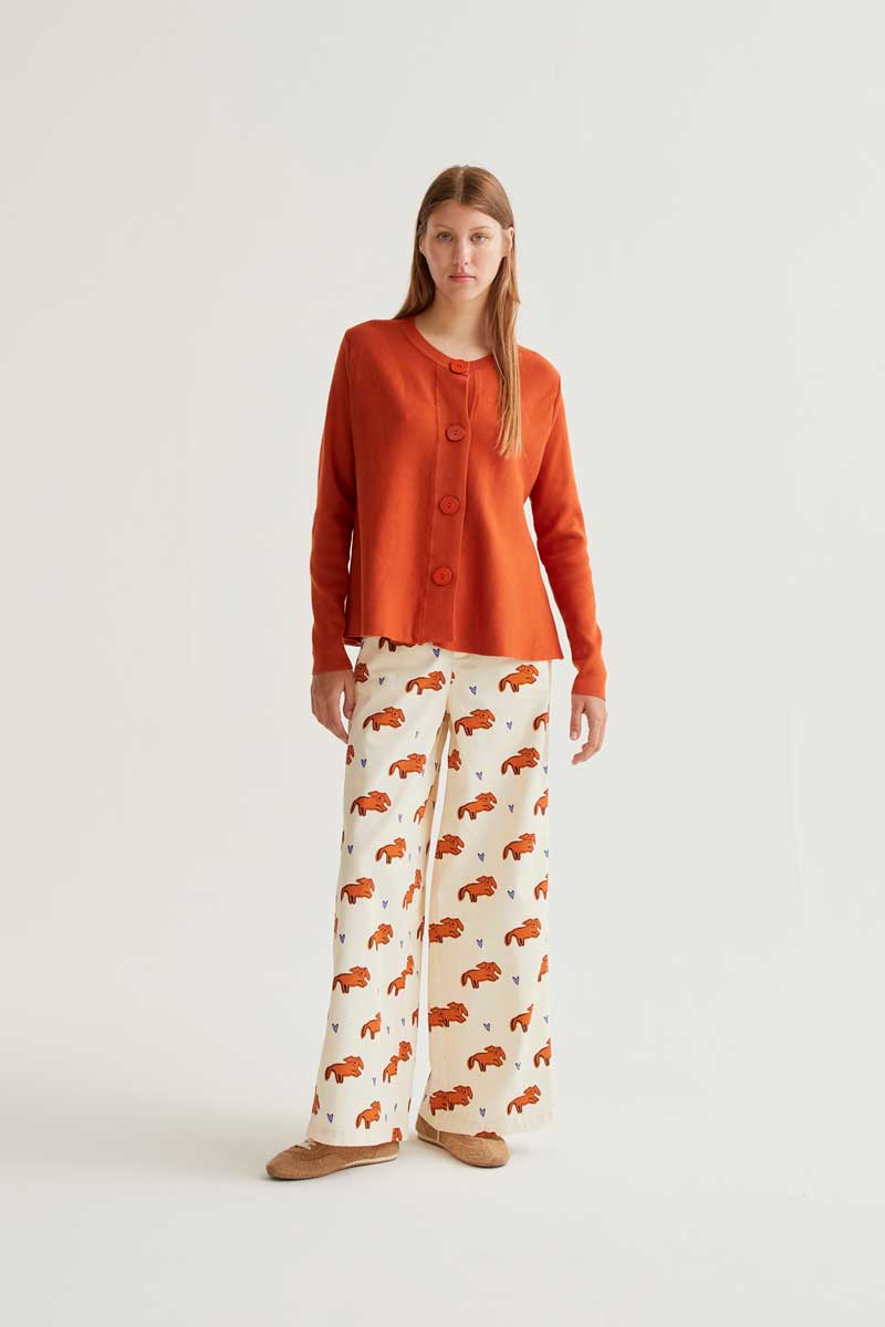Trousers with Tochi Print