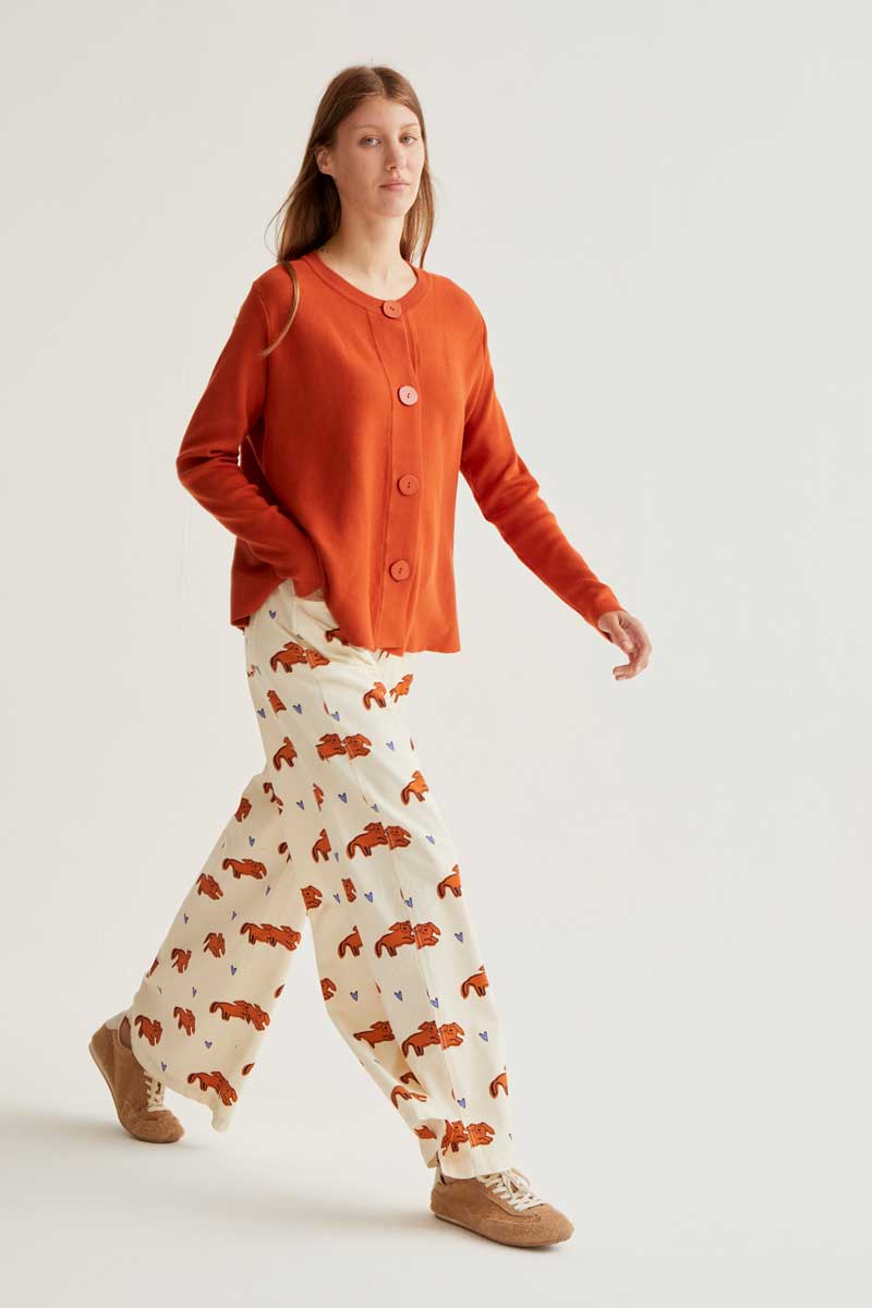 Trousers with Tochi Print