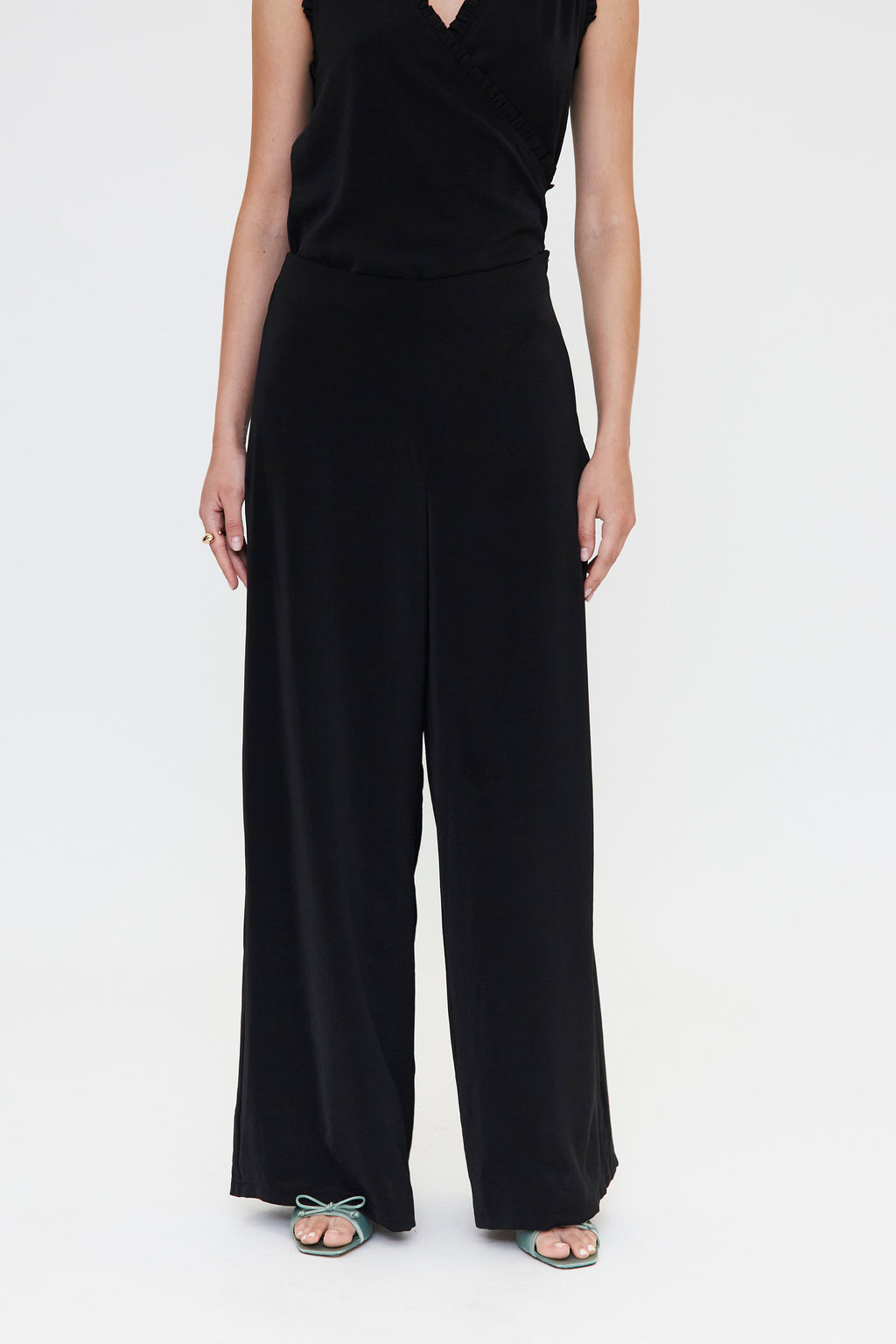 Black Flowy Trousers