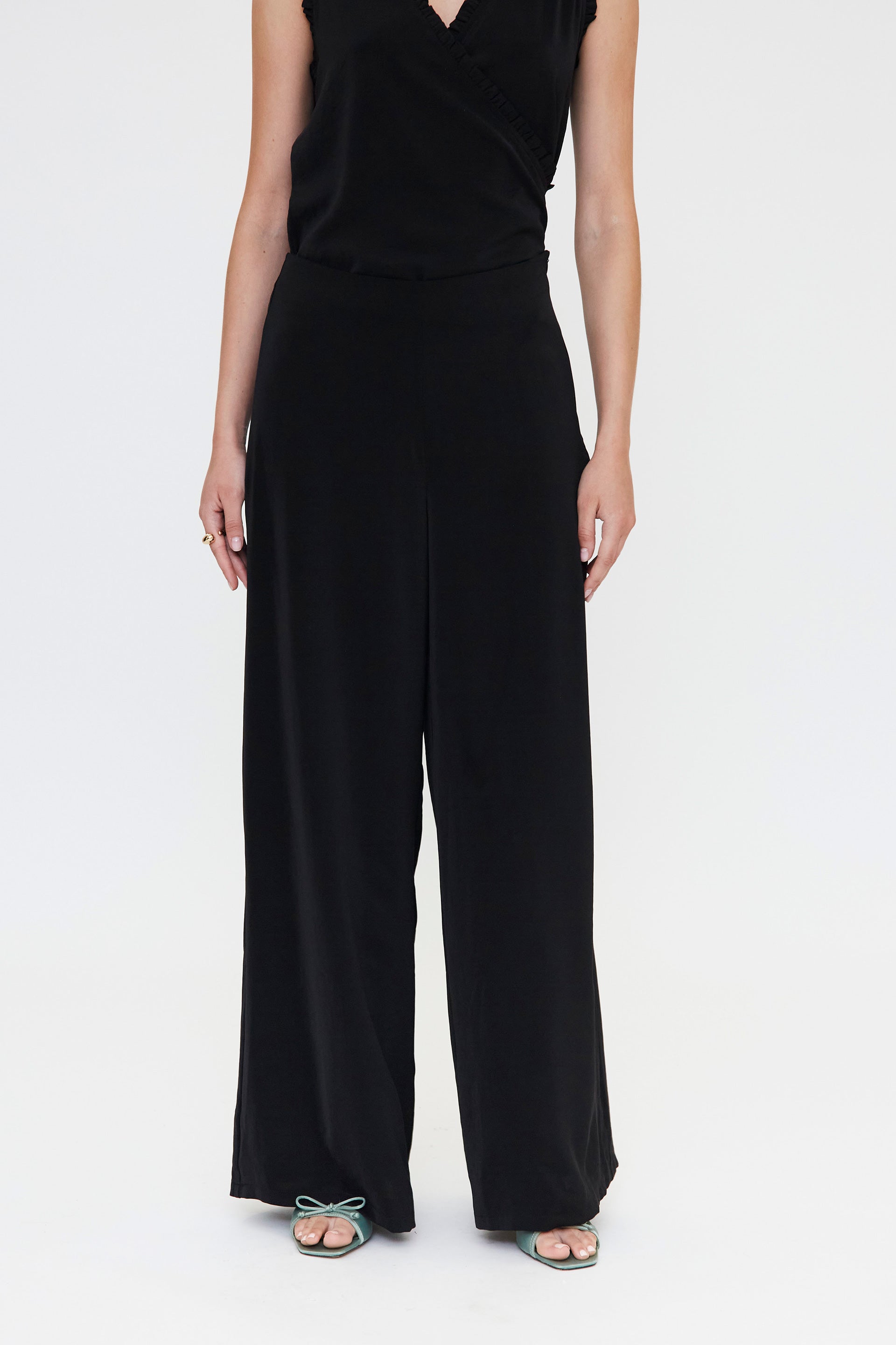 Black Flowy Trousers