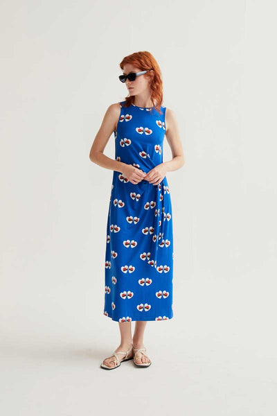Long Dress with Ladybug Print