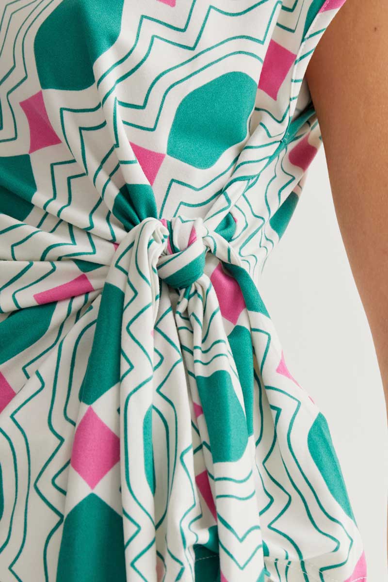 Geometric Print Top