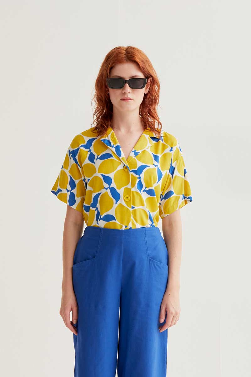 Lemon Print Shirt