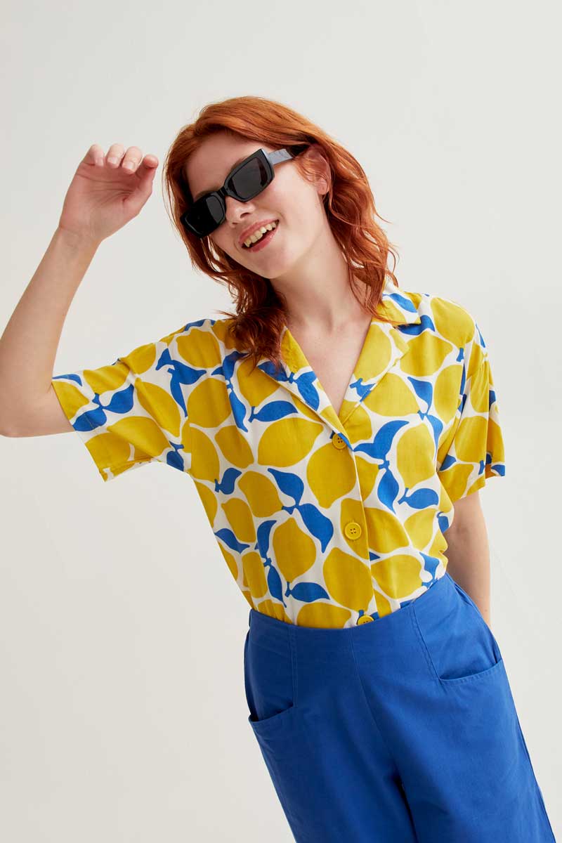 Lemon Print Shirt