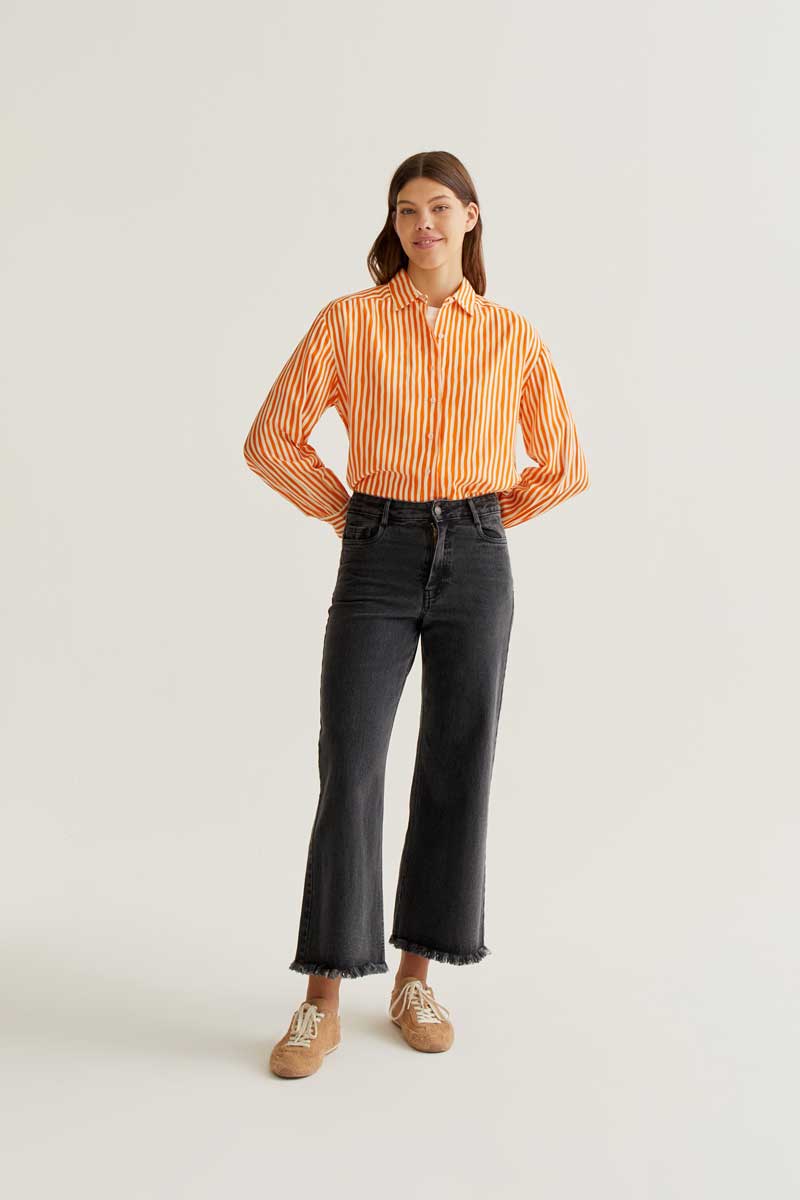 Striped Orange shirt