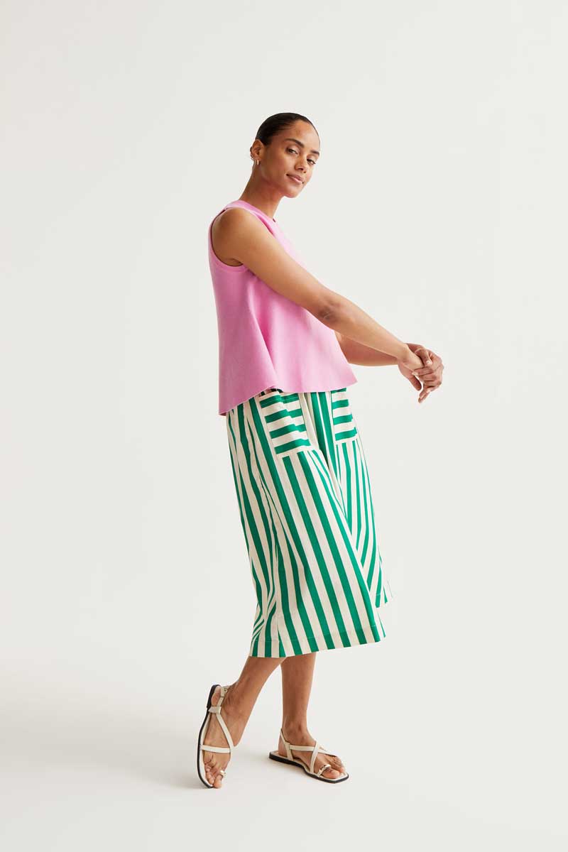 Green Stripe skirt