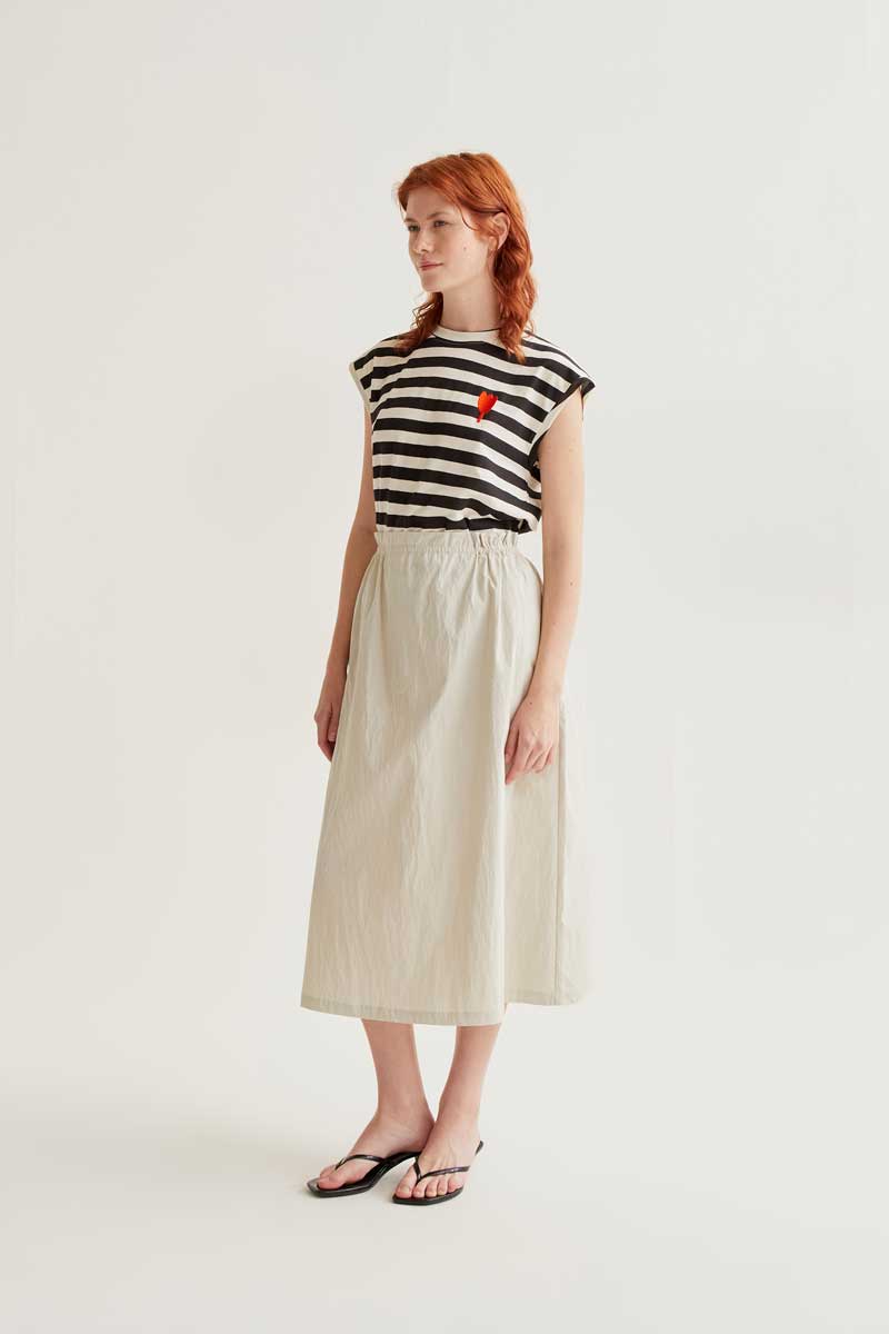 Black and White Striped T-shirt