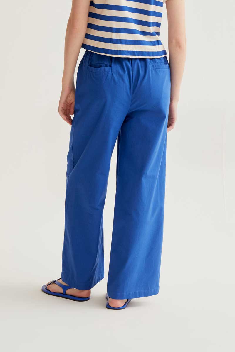 Blue 100% Cotton Trousers