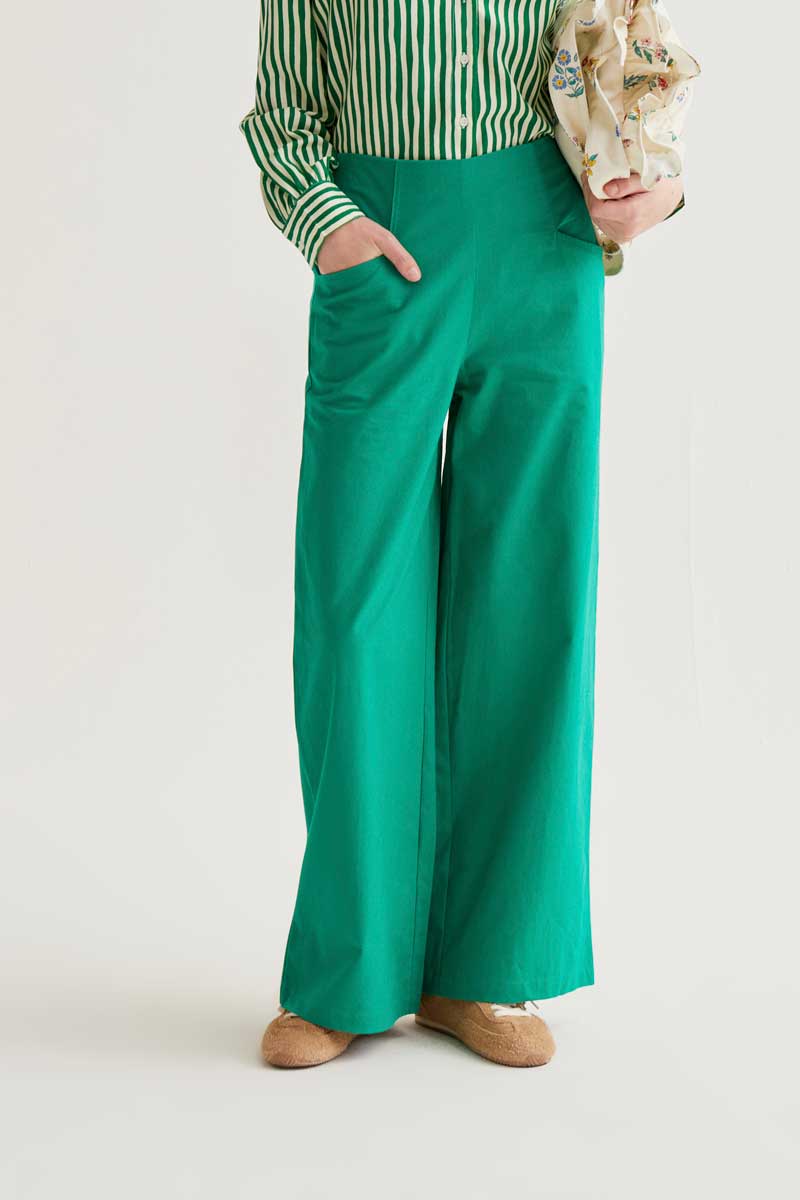 Green 100% cotton Trousers