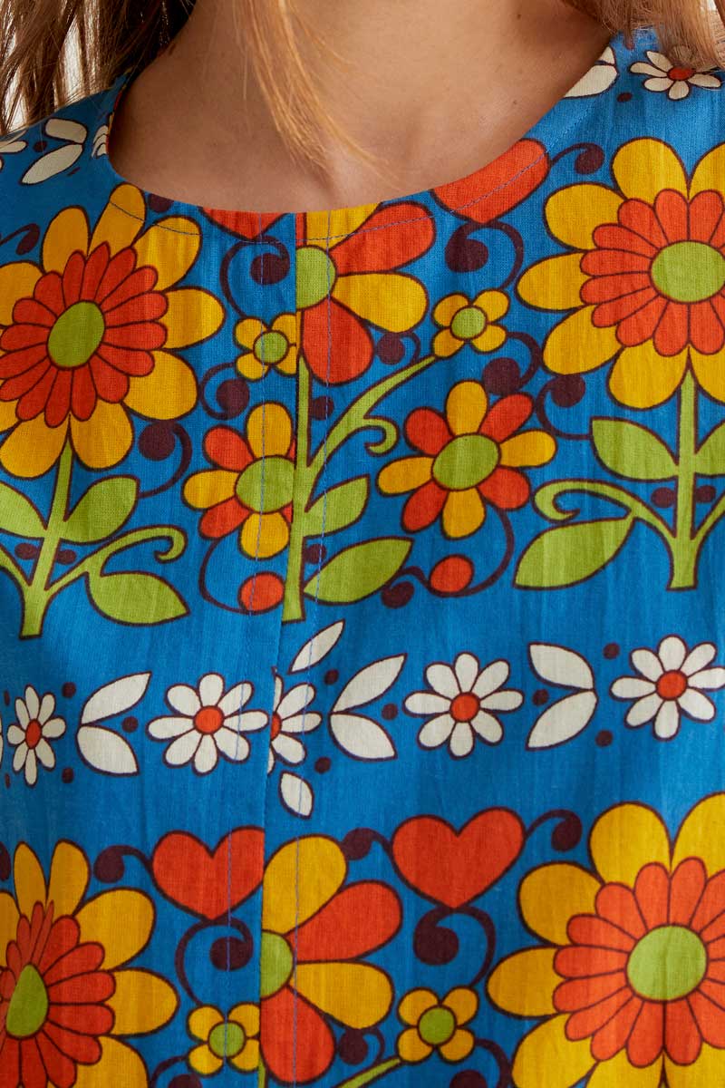 Garden Print Mini Dress