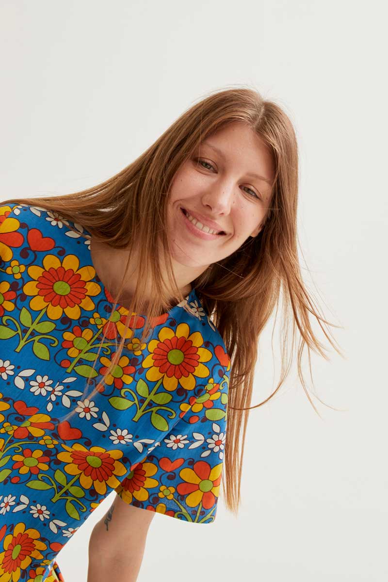 Garden Print Mini Dress