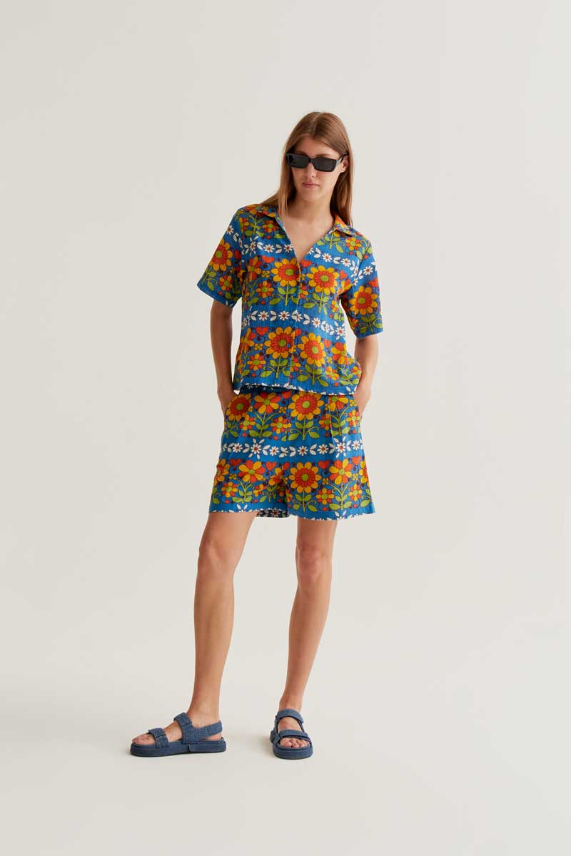 Garden Print Shorts