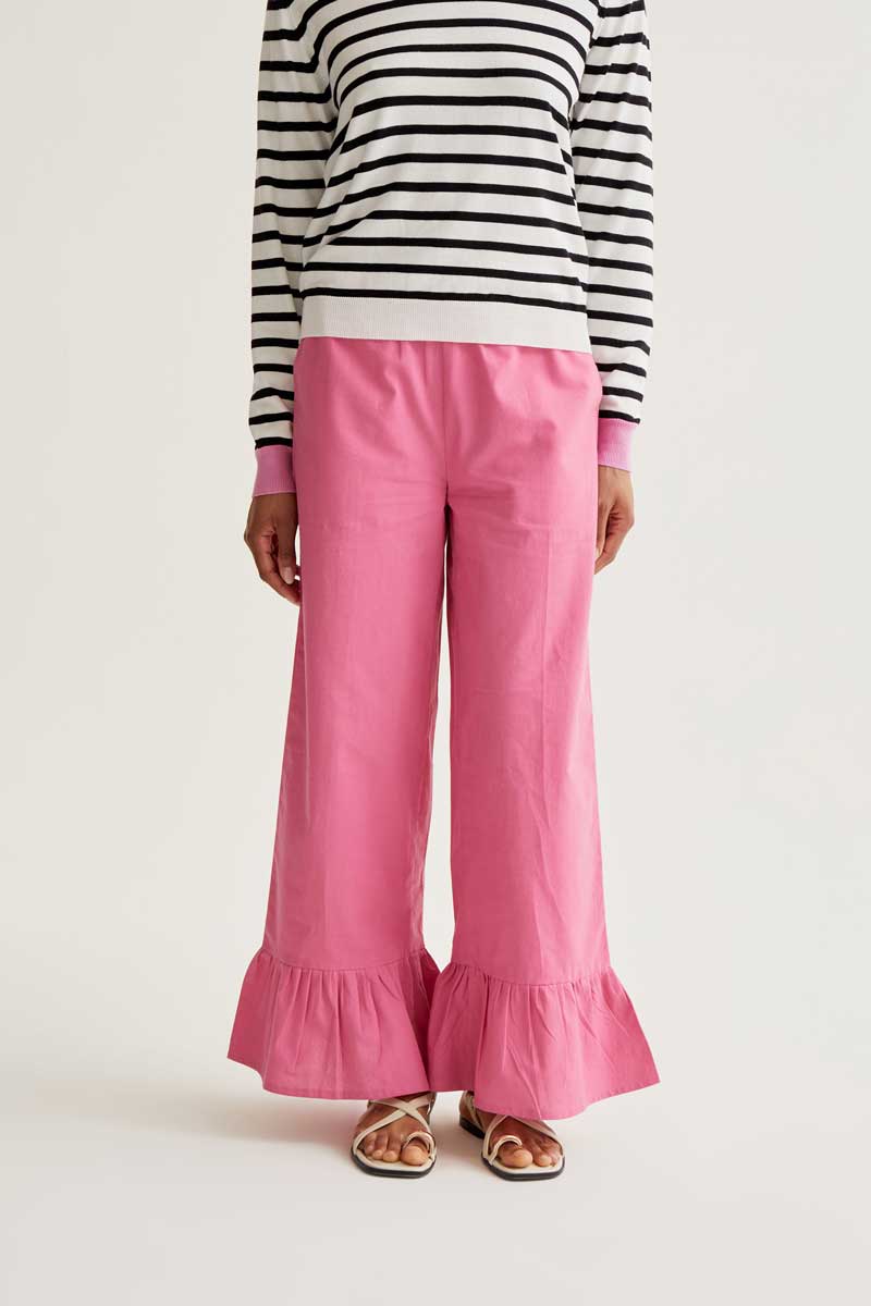 Pink 100% Cotton Trousers