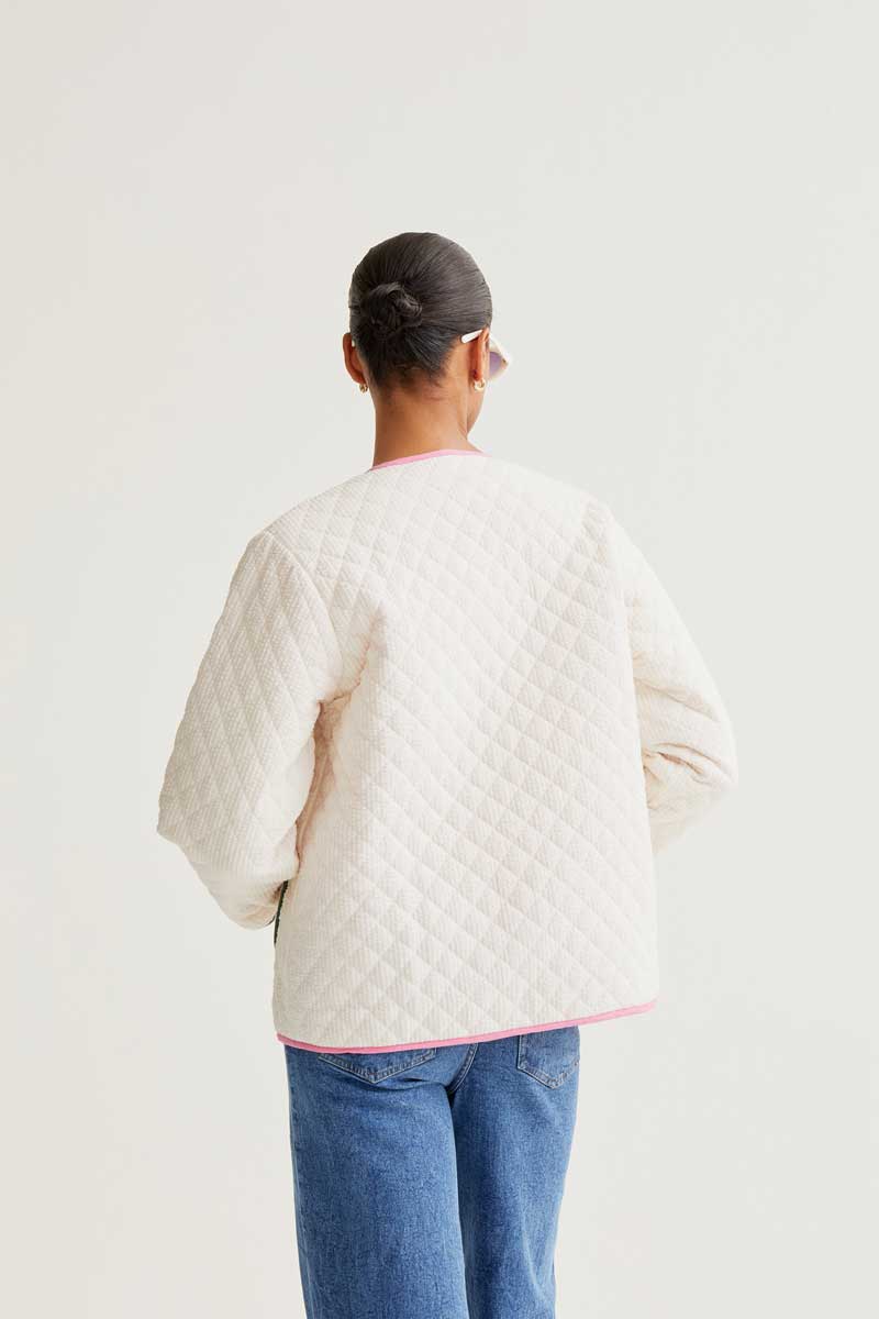 Quilted Jacket With Soft Colors