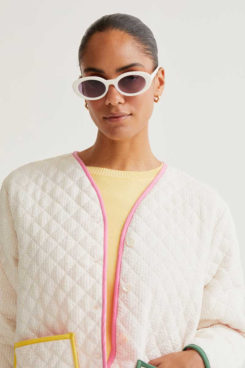 Quilted Jacket With Soft Colors