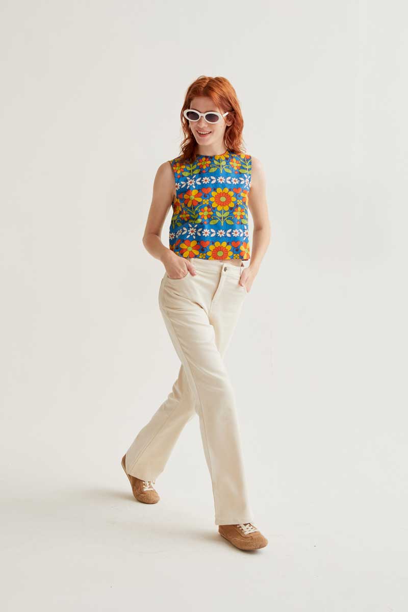 Beige Classic Jeans