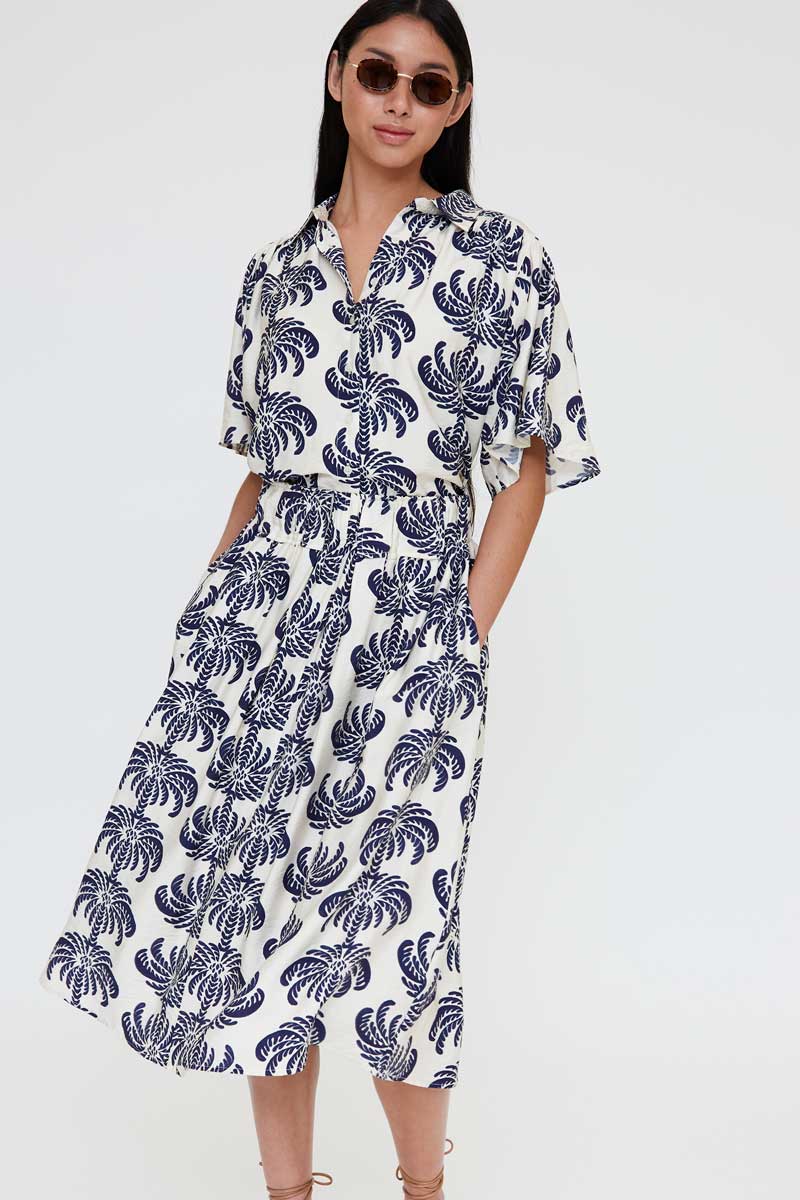 Short Sleeve Palms Spring Shirt