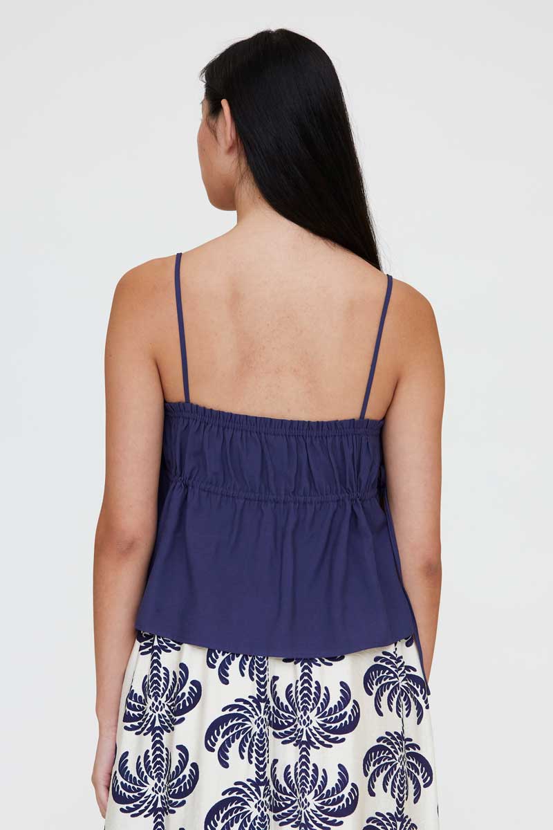 Flowy Strappy Blue Top