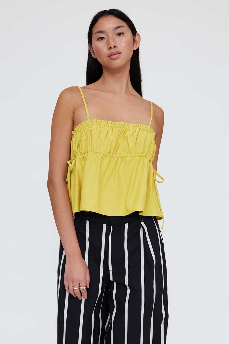 Flowy Strapy Yellow Top