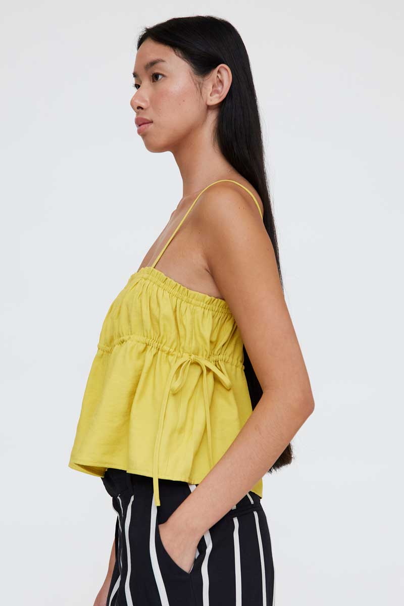 Flowy Strapy Yellow Top