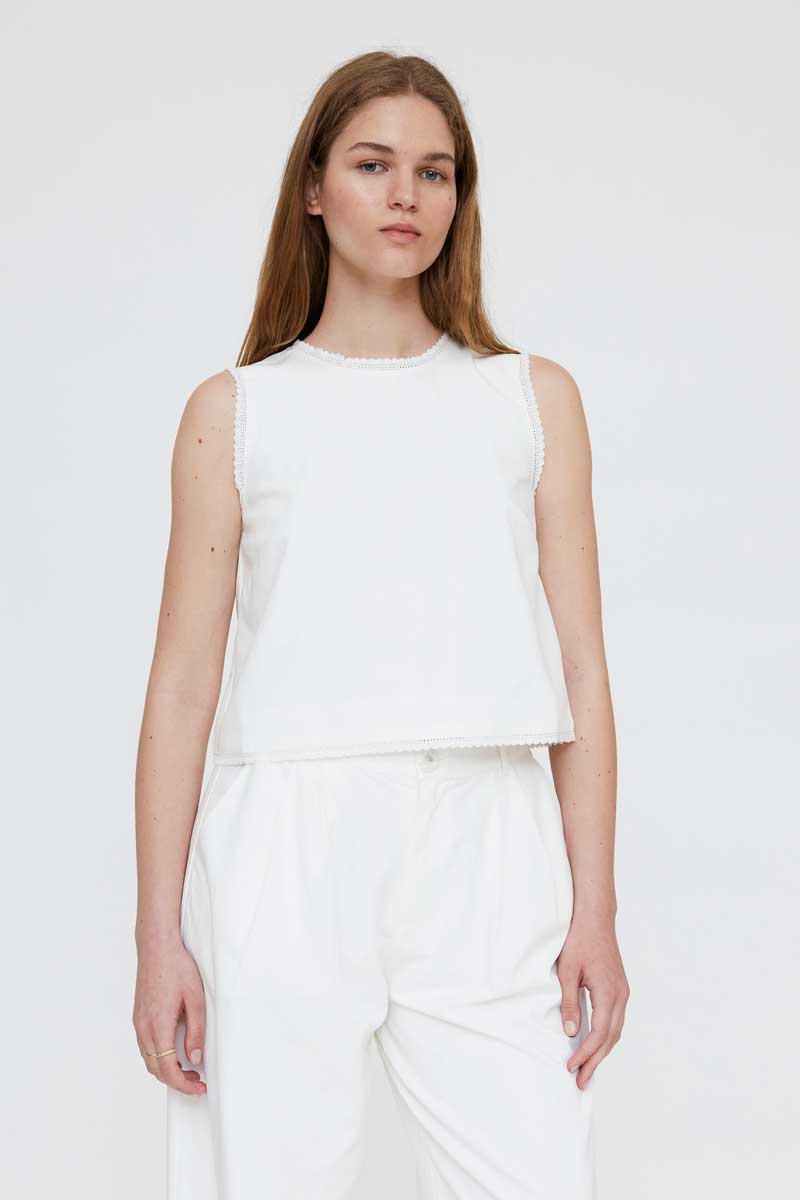 White Top with Lace