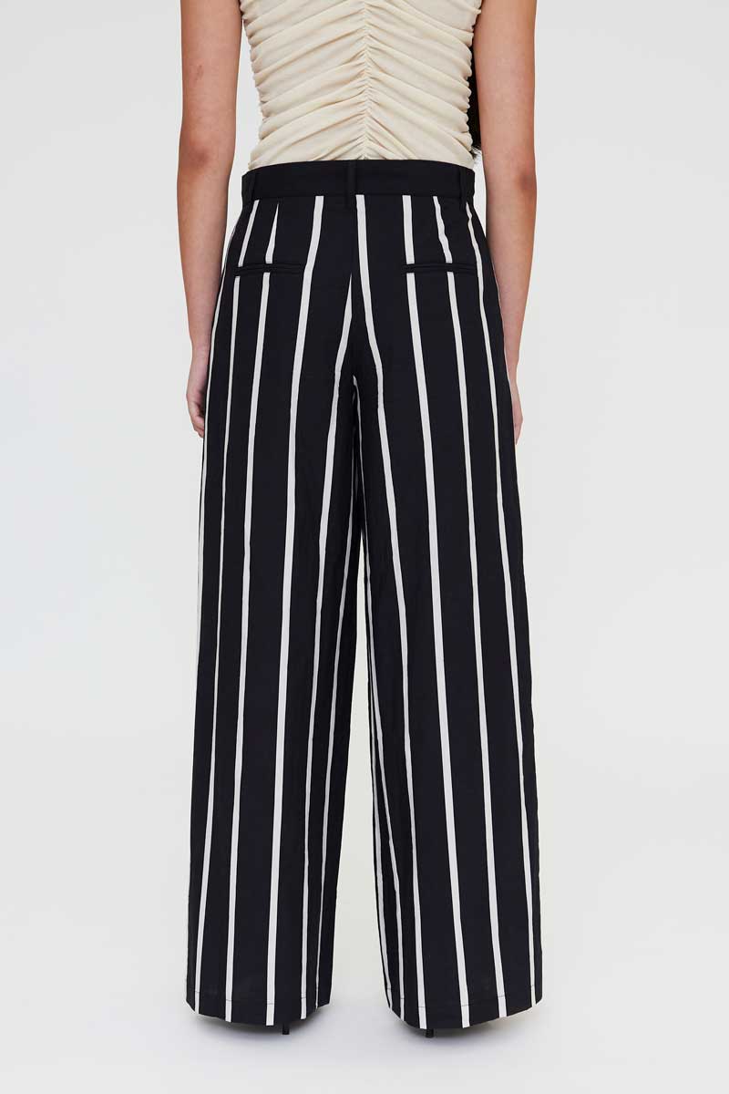 Black Striped Pants