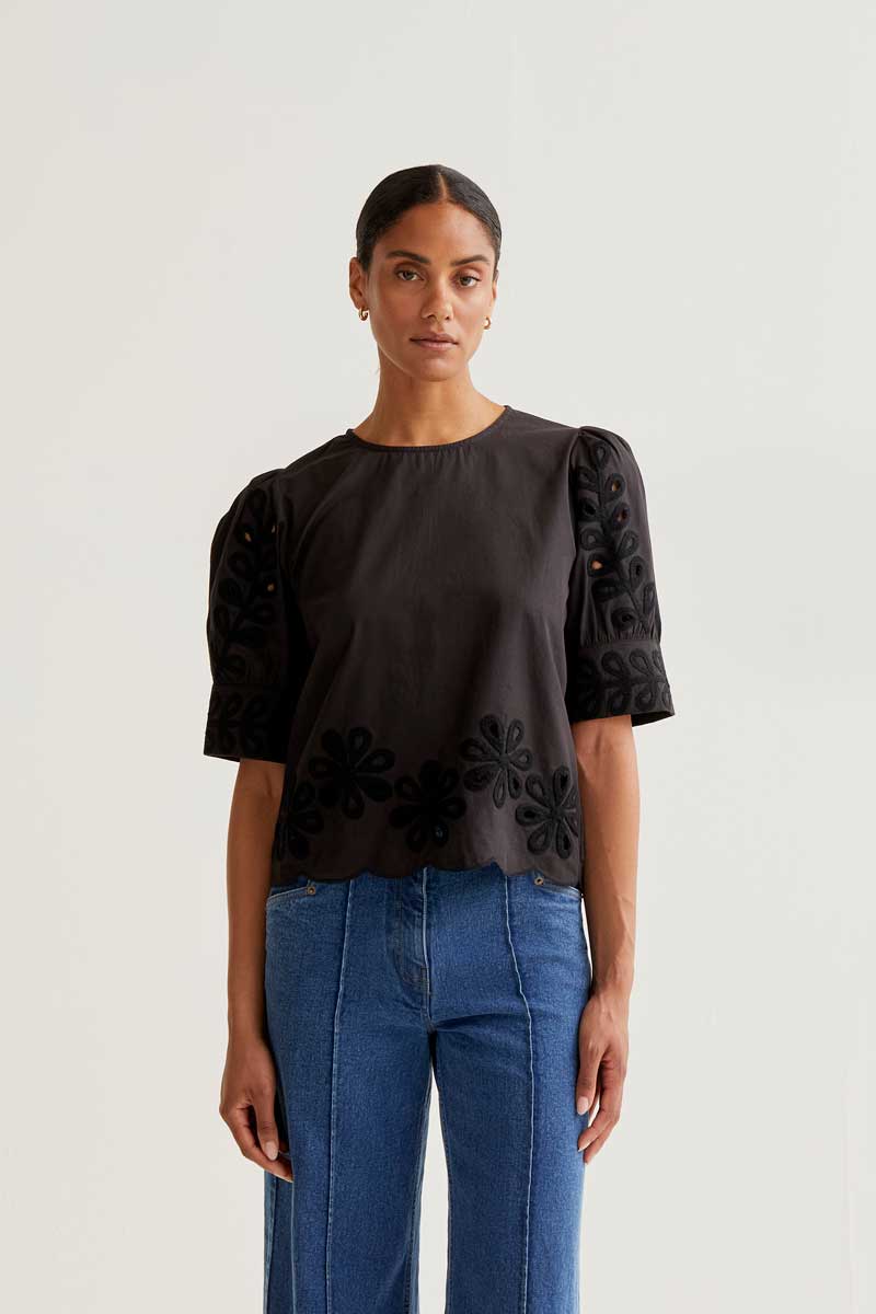 Black Cotton Top