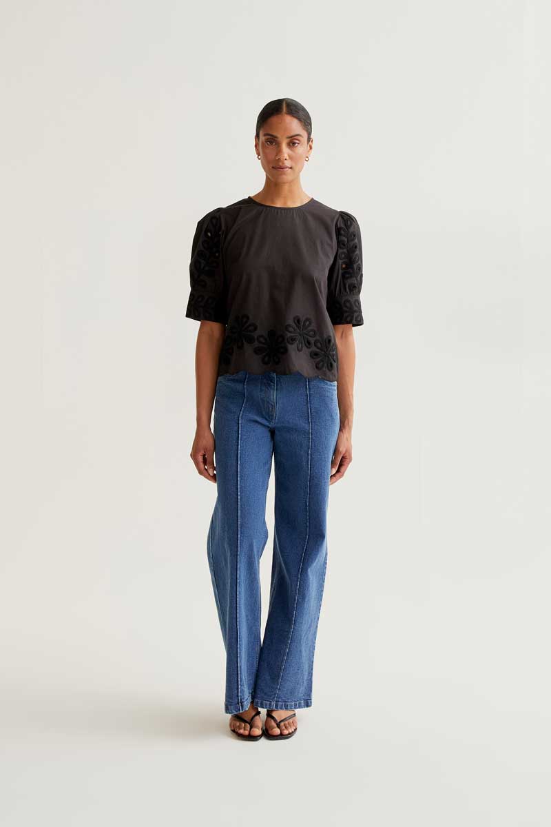 Black Cotton Top