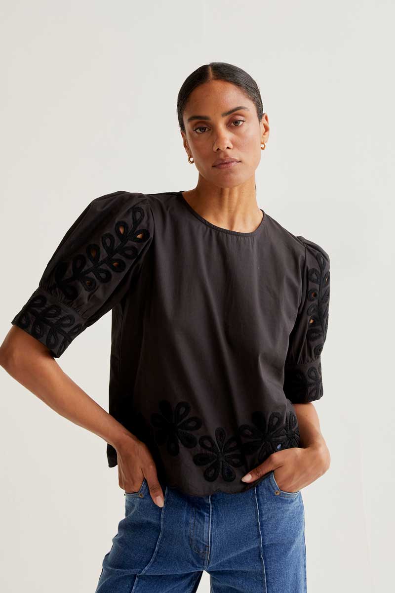 Black Cotton Top